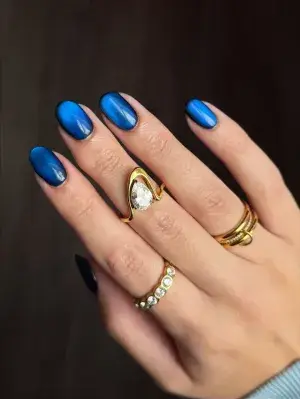 15 Short Blue Nails Ideas That Are Easy to Wear Every Day — GlowNailDesigns