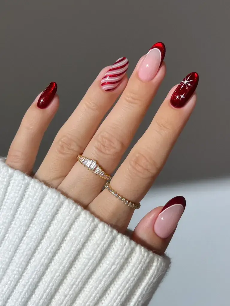 30 Simple Christmas Nail Designs Anyone Can Recreate at Home — GlowNailDesigns