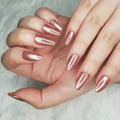 20 Simple Chrome Nail Ideas for Beginners to Try This Season — GlowNailDesigns