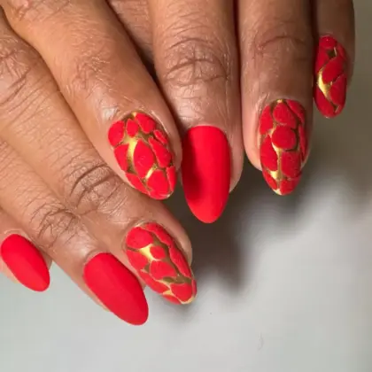 25 Long Red Nail Designs That Make a Bold Fashion Statement — GlowNailDesigns