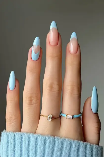 25 Long Blue Nail Designs for a Bold and Glamorous Style — GlowNailDesigns