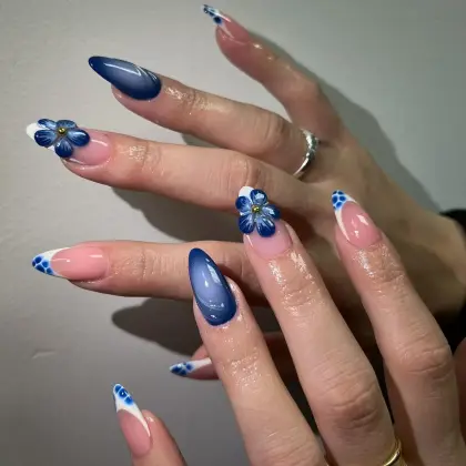30 Simple Blue Nail Designs for a Clean and Elegant Look — GlowNailDesigns