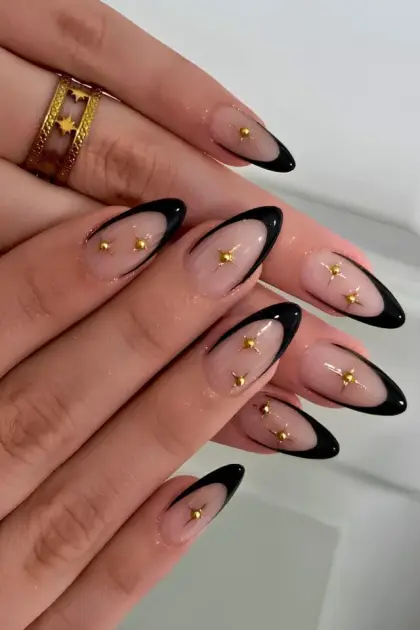 30 Cute Black Nail Ideas for Short Nails You'll Want to Try — GlowNailDesigns