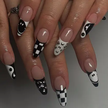20 Simple Black Nail Designs for a Minimalist Yet Classy Look — GlowNailDesigns