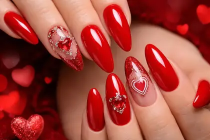 25 Cute Valentine Nails Ideas for a Sweet and Romantic Look — GlowNailDesigns