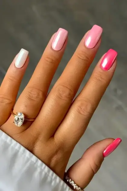 25 Short Pink Nail Designs That Are Easy to Wear Year-Round — GlowNailDesigns