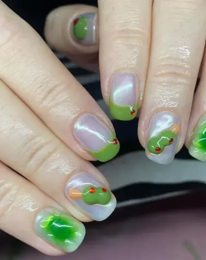 30 Simple Acrylic Nail Designs for Beginners with Chic and Modern Looks — GlowNailDesigns