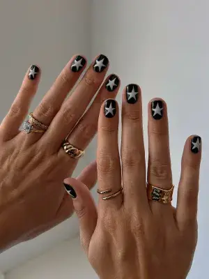 25 Trendy Black Nail Designs That Make a Bold Statement — GlowNailDesigns