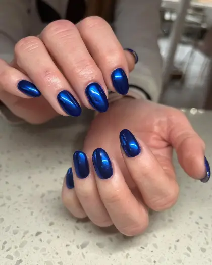 20 Simple Chrome Nail Ideas for Beginners to Try This Season — GlowNailDesigns