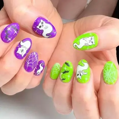 30 Simple Halloween Nail Designs Anyone Can Recreate at Home — GlowNailDesigns