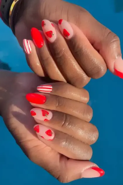 25 Long Red Nail Designs That Make a Bold Fashion Statement — GlowNailDesigns