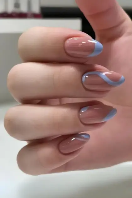 25 Long Blue Nail Designs for a Bold and Glamorous Style — GlowNailDesigns