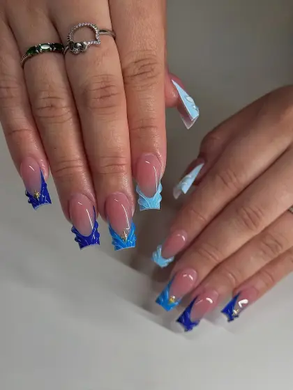 30 Simple Blue Nail Designs for a Clean and Elegant Look — GlowNailDesigns