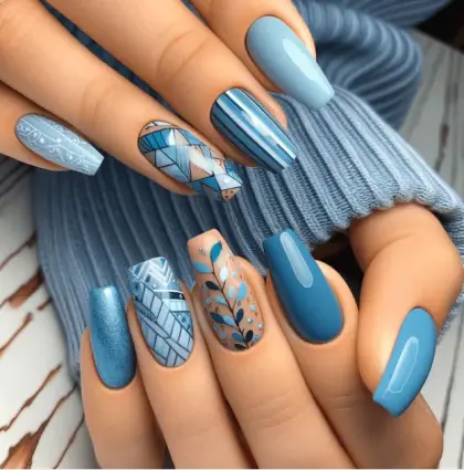25 Cute Blue Nails Ideas for Every Season You’ll Want to Copy — GlowNailDesigns