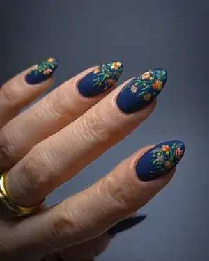 25 Long Blue Nail Designs for a Bold and Glamorous Style — GlowNailDesigns
