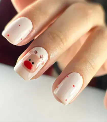 30 Simple Christmas Nail Designs Anyone Can Recreate at Home — GlowNailDesigns
