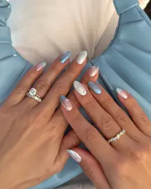 25 Long Blue Nail Designs for a Bold and Glamorous Style — GlowNailDesigns