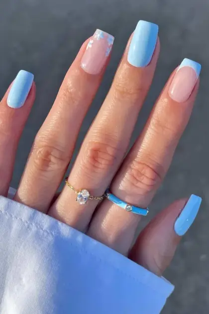 25 Long Blue Nail Designs for a Bold and Glamorous Style — GlowNailDesigns
