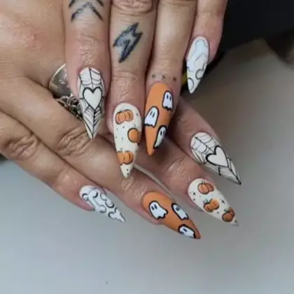 30 Simple Halloween Nail Designs Anyone Can Recreate at Home — GlowNailDesigns