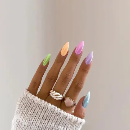 20 Simple Chrome Nail Ideas for Beginners to Try This Season — GlowNailDesigns