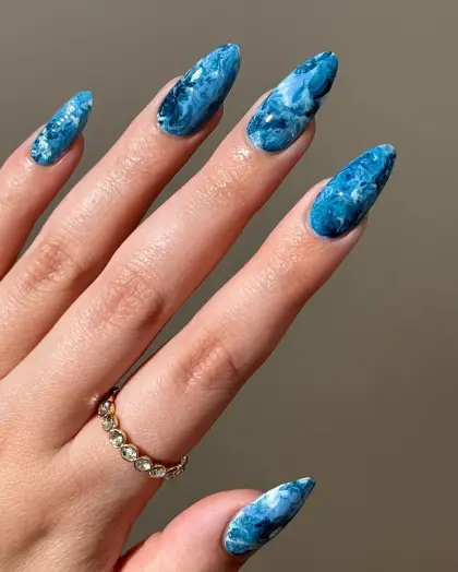 30 Simple Blue Nail Designs for a Clean and Elegant Look — GlowNailDesigns