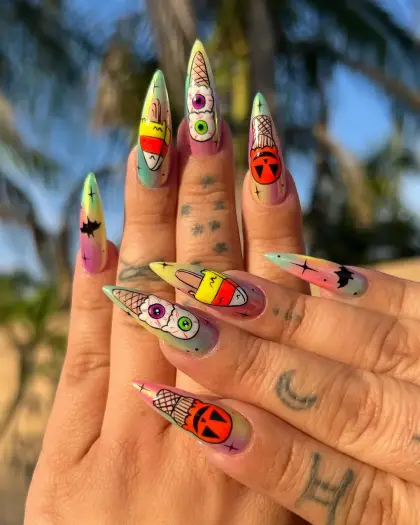 25 Cute Halloween Nails Ideas for a Fun and Spooky October Manicure — GlowNailDesigns
