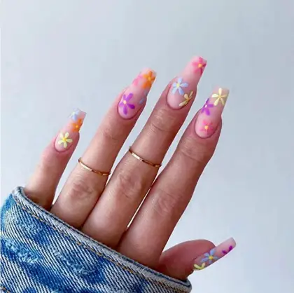 25 Cute Coffin Nail Ideas for a Stylish Everyday Look — GlowNailDesigns