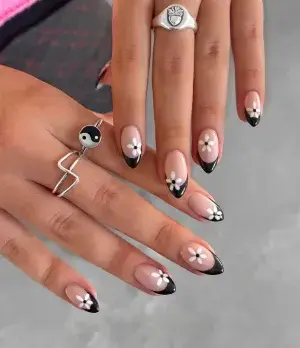 30 Cute Black Nail Ideas for Short Nails You'll Want to Try — GlowNailDesigns