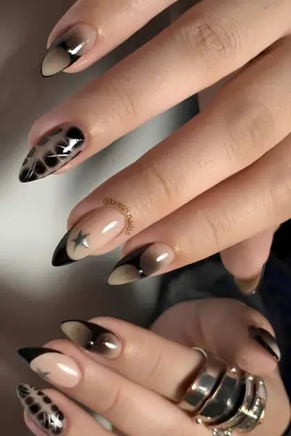 30 Cute Black Nail Ideas for Short Nails You'll Want to Try — GlowNailDesigns