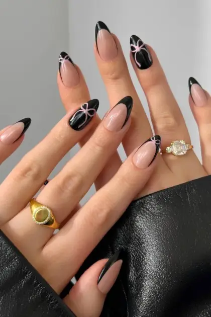 30 Cute Black Nail Ideas for Short Nails You'll Want to Try — GlowNailDesigns