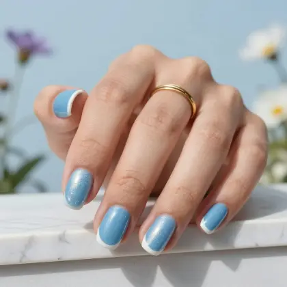 30 Simple Blue Nail Designs for a Clean and Elegant Look — GlowNailDesigns