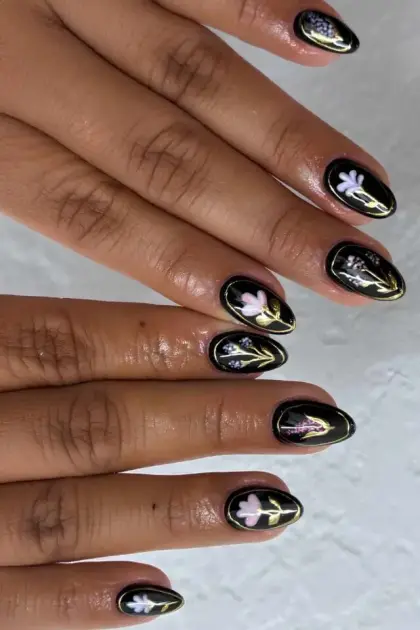 30 Cute Black Nail Ideas for Short Nails You'll Want to Try — GlowNailDesigns
