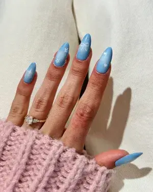 25 Long Blue Nail Designs for a Bold and Glamorous Style — GlowNailDesigns