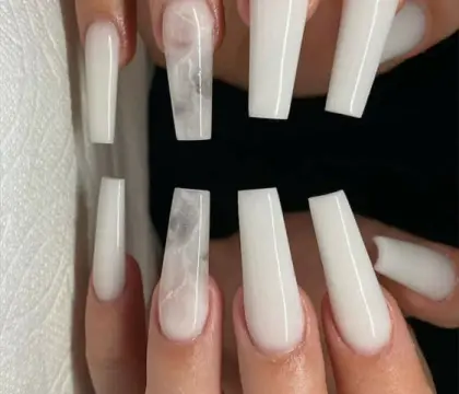 25 Cute Coffin Nail Ideas for a Stylish Everyday Look — GlowNailDesigns
