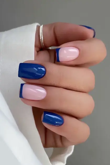 15 Short Blue Nails Ideas That Are Easy to Wear Every Day — GlowNailDesigns