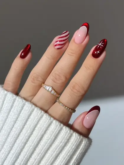 30 Simple Christmas Nail Designs Anyone Can Recreate at Home — GlowNailDesigns