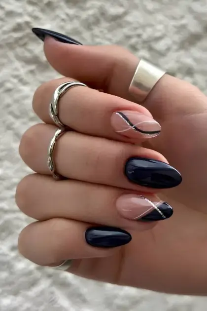 30 Cute Black Nail Ideas for Short Nails You'll Want to Try — GlowNailDesigns