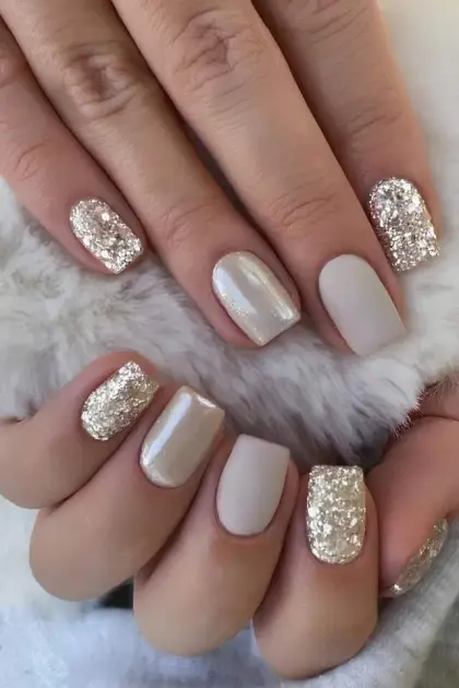 20 Classy Glitter Nails for Weddings, Parties, and Special Events — GlowNailDesigns