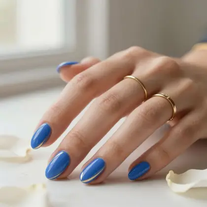 30 Simple Blue Nail Designs for a Clean and Elegant Look — GlowNailDesigns