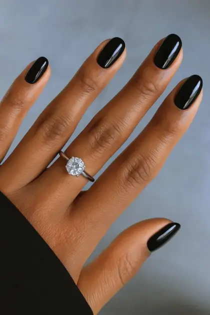 25 Trendy Black Nail Designs That Make a Bold Statement — GlowNailDesigns