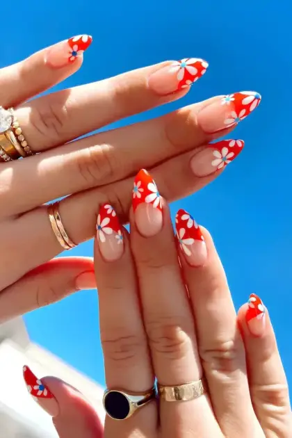 25 Long Red Nail Designs That Make a Bold Fashion Statement — GlowNailDesigns
