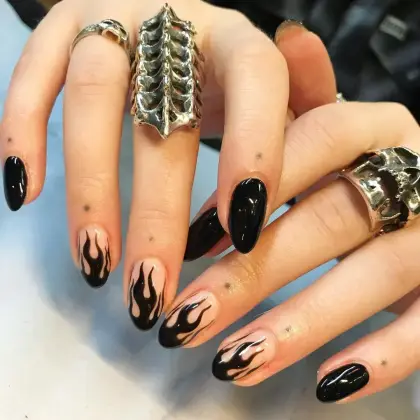 20 Simple Black Nail Designs for a Minimalist Yet Classy Look — GlowNailDesigns