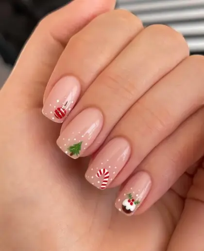 30 Simple Christmas Nail Designs Anyone Can Recreate at Home — GlowNailDesigns