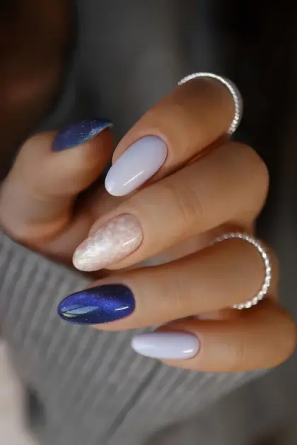 20 Trendy Blue Nail Looks That Are Taking Over This Year — GlowNailDesigns