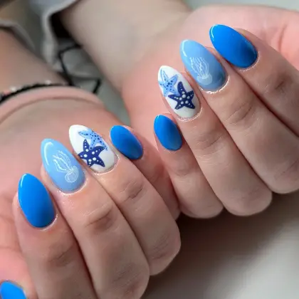 30 Simple Blue Nail Designs for a Clean and Elegant Look — GlowNailDesigns
