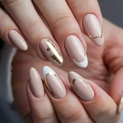 20 Elegant Nude Almond Nail Designs for a Soft Feminine Look — GlowNailDesigns